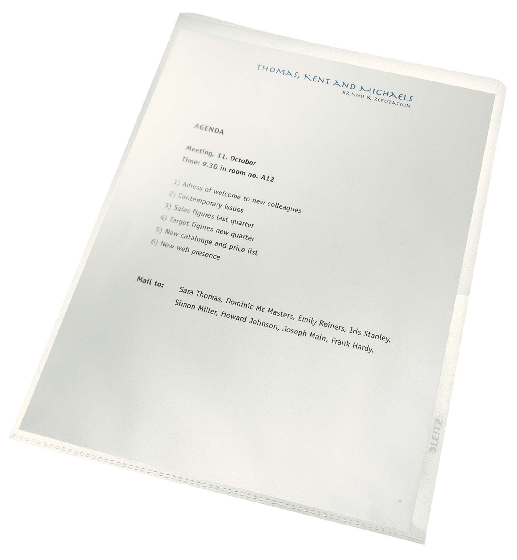Leitz re:cycle Polipropilene (PP) Trasparente A4