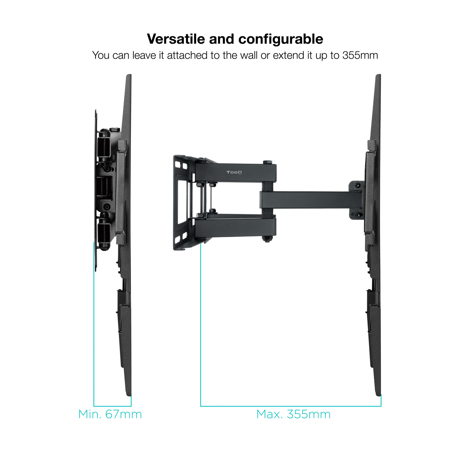 TooQ LP7866TN-B TV mount/stand 2.03 m (80") Black – image 4