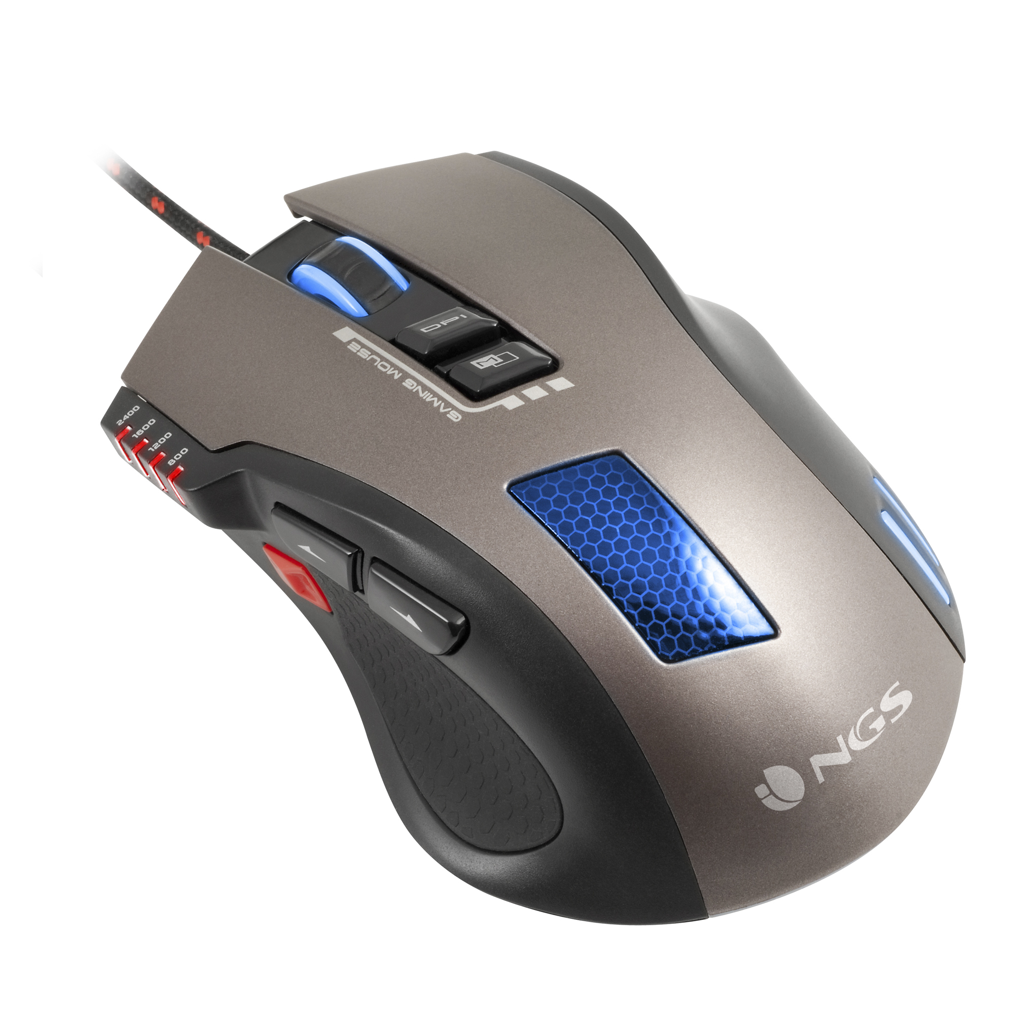 NGS GMX-105 mouse Gaming Right-hand USB Type-A Optical 2400 DPI