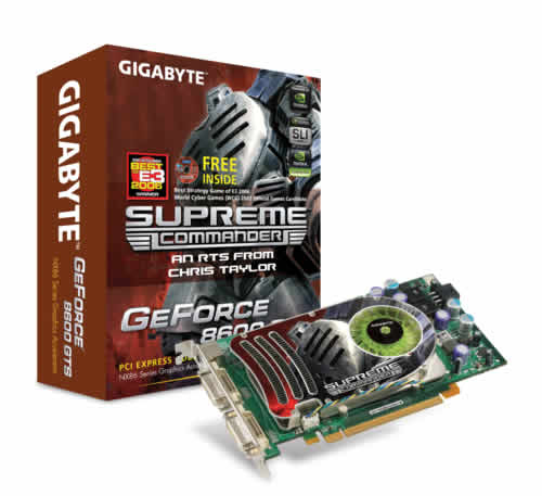 GIGABYTE GeForce 8600 GT GV-NX86S256H-B 256MB