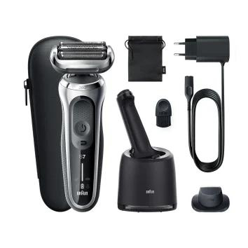 Braun Series 7 71-S7200cc Сеточная бритва Триммер Черный, Серебристый
