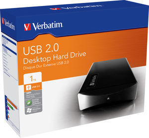 Verbatim 3.5” USB 2.0 1TB external hard drive 7200 RPM 3.5″ Black image 2