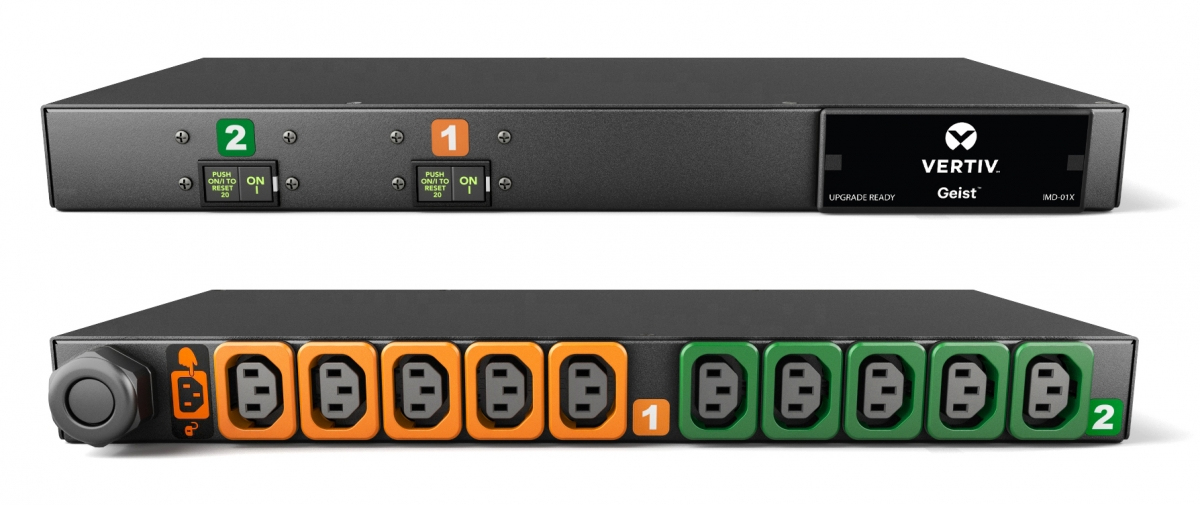 Vertiv I10103L power distribution unit (PDU) 10 AC outlet(s) 1U Black