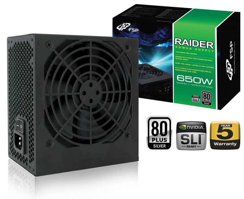 FSP Raider power supply unit 650 W 24-pin ATX ATX Black image 8