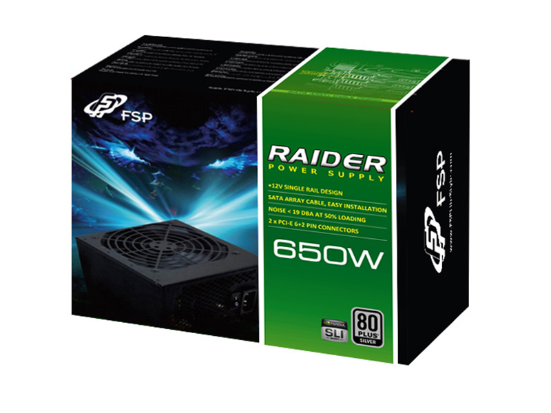 FSP Raider power supply unit 650 W 24-pin ATX ATX Black image 7