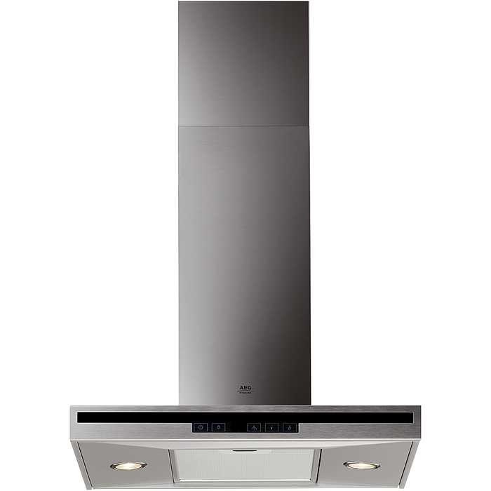 AEG HD8960-M cooker hood Wall-mounted Silver 490 m³/h