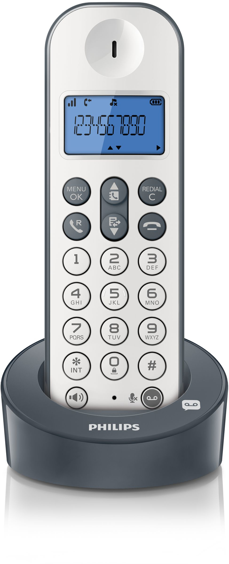 Philips D1261WG/38 telephone DECT telephone Caller ID Grey, White – image 3