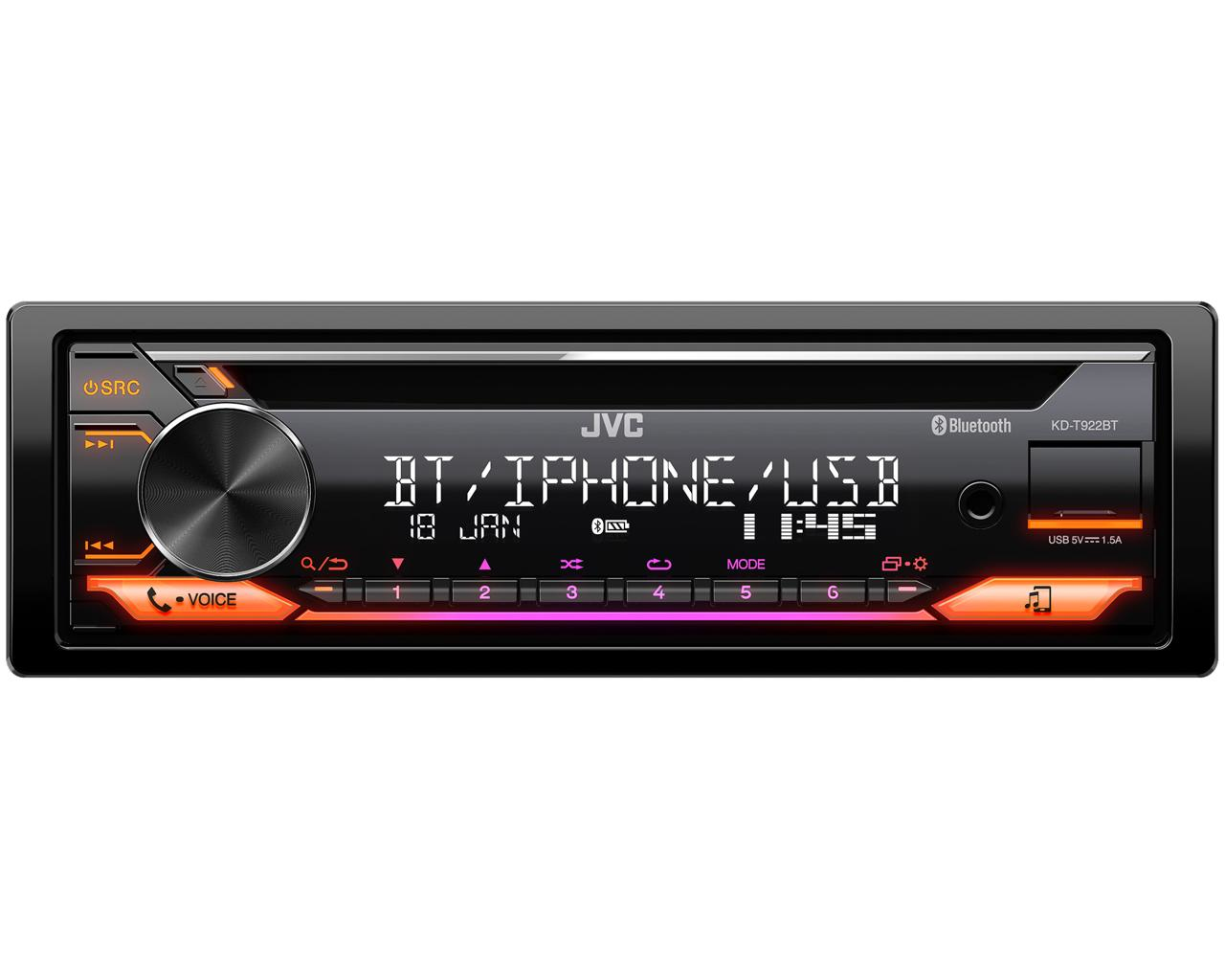 JVC KD-T922BT car media receiver – image 2