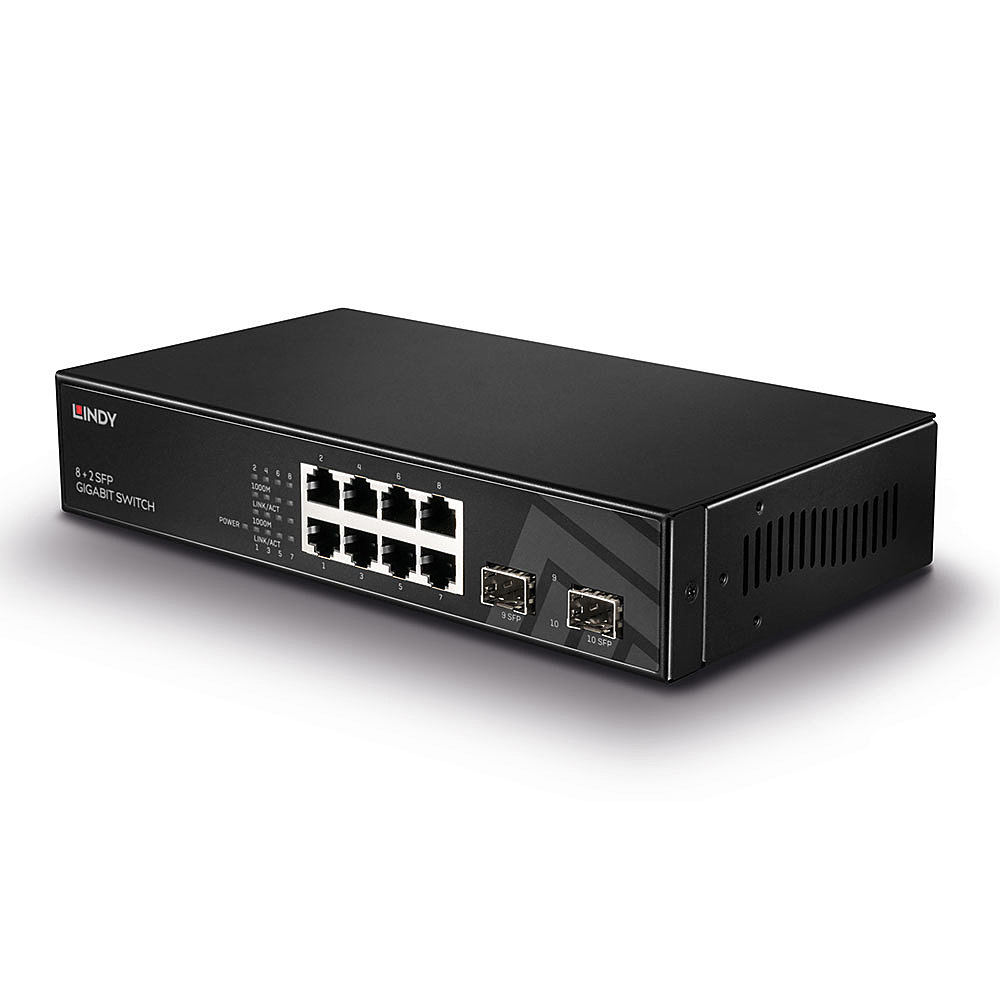 Lindy 8 Port + 2 SFP Gigabit Managed Switch – image 5