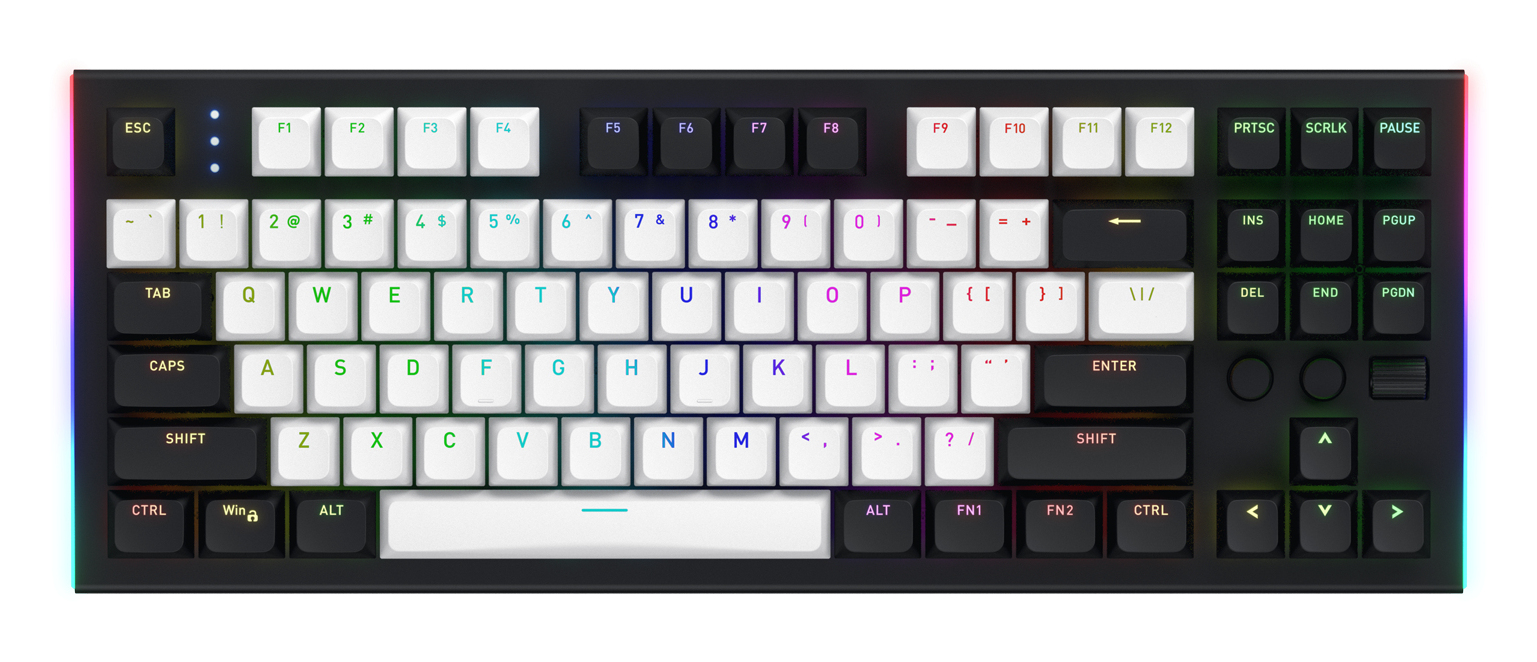 HATOR Gravity TKL tastiera Gaming USB QWERTY Inglese US Nero