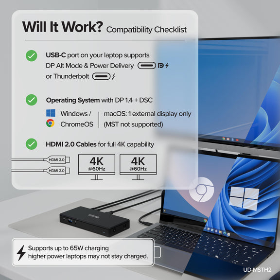Plugable Technologies UD-MSTH2 laptop dock/port replicator Wired USB 3.2 Gen 2 (3.1 Gen 2) Type-C Black – image 5