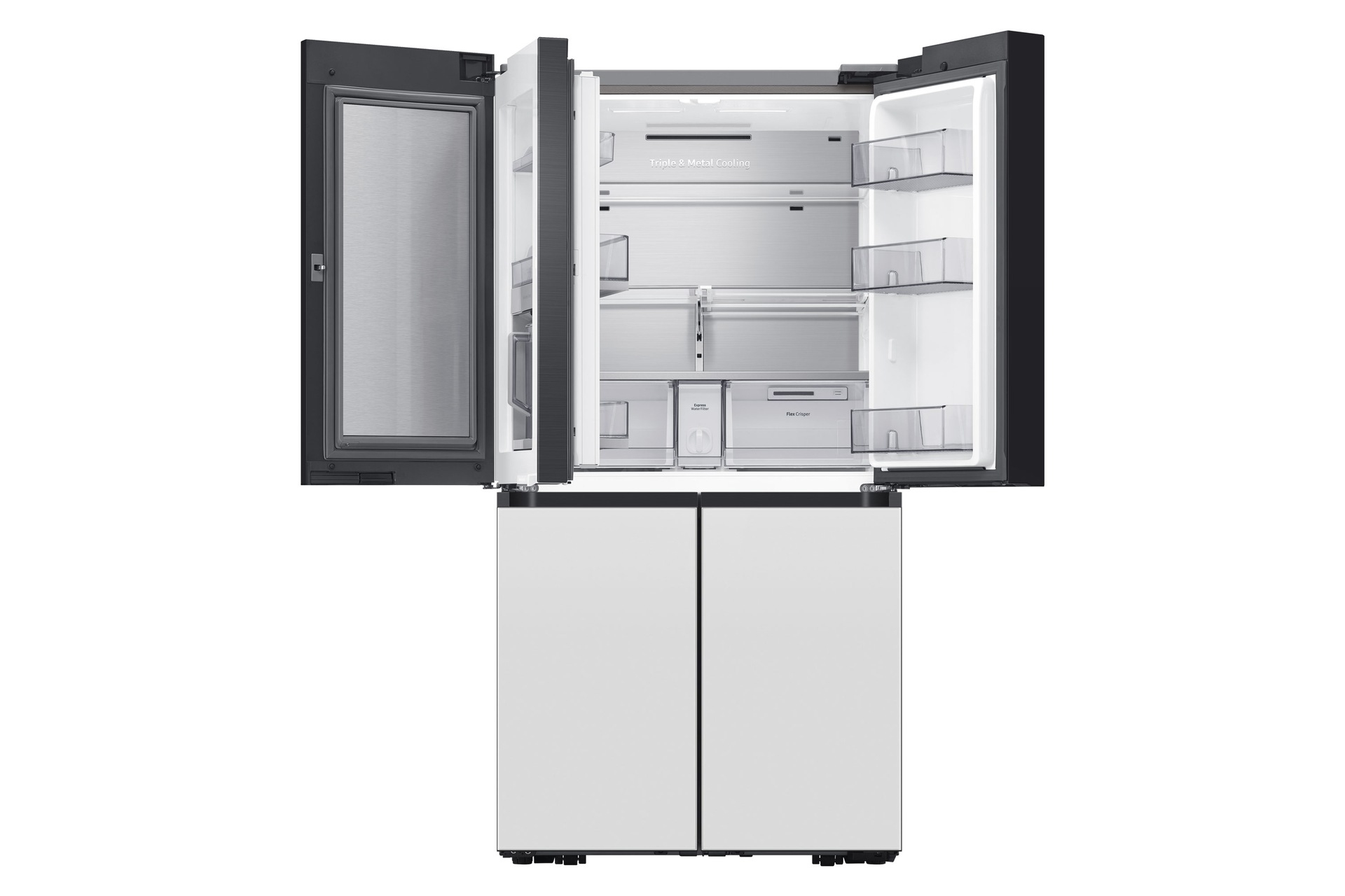Samsung Bespoke RF65A9676AP/EU French Style Fridge Freezer with Beverage Center™ - Clean White – image 2