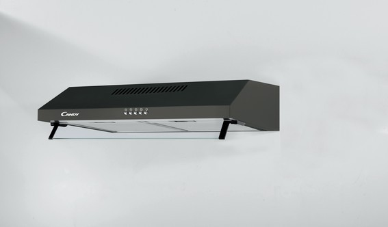 Candy CFT63/1N cooker hood Wall-mounted Black 348.8 m³/h