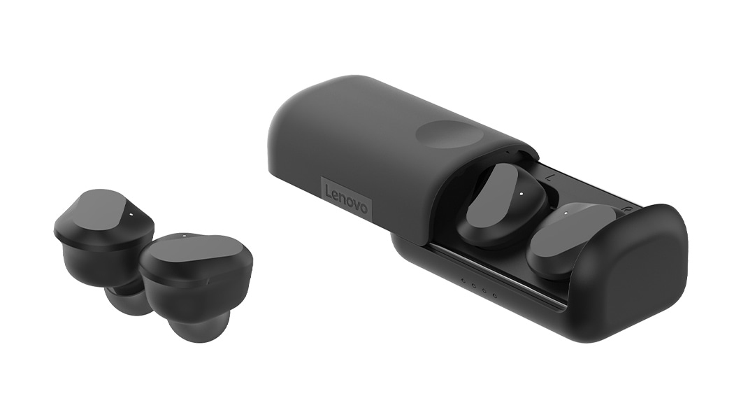 Lenovo ZA800000WW headphones/headset True Wireless Stereo (TWS) In-ear Calls/Music USB Type-C Bluetooth Black – image 6