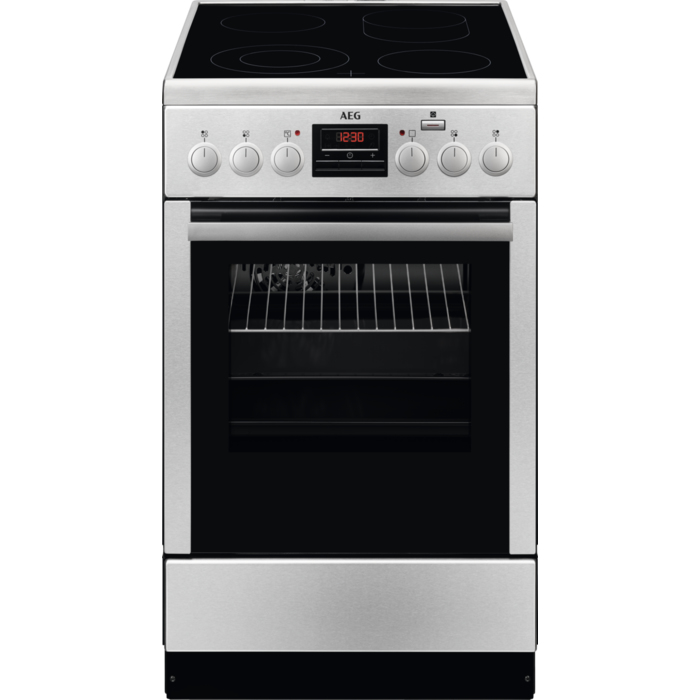 AEG CCB56400BX Freestanding cooker Electric Ceramic hob Black, Stainless steel