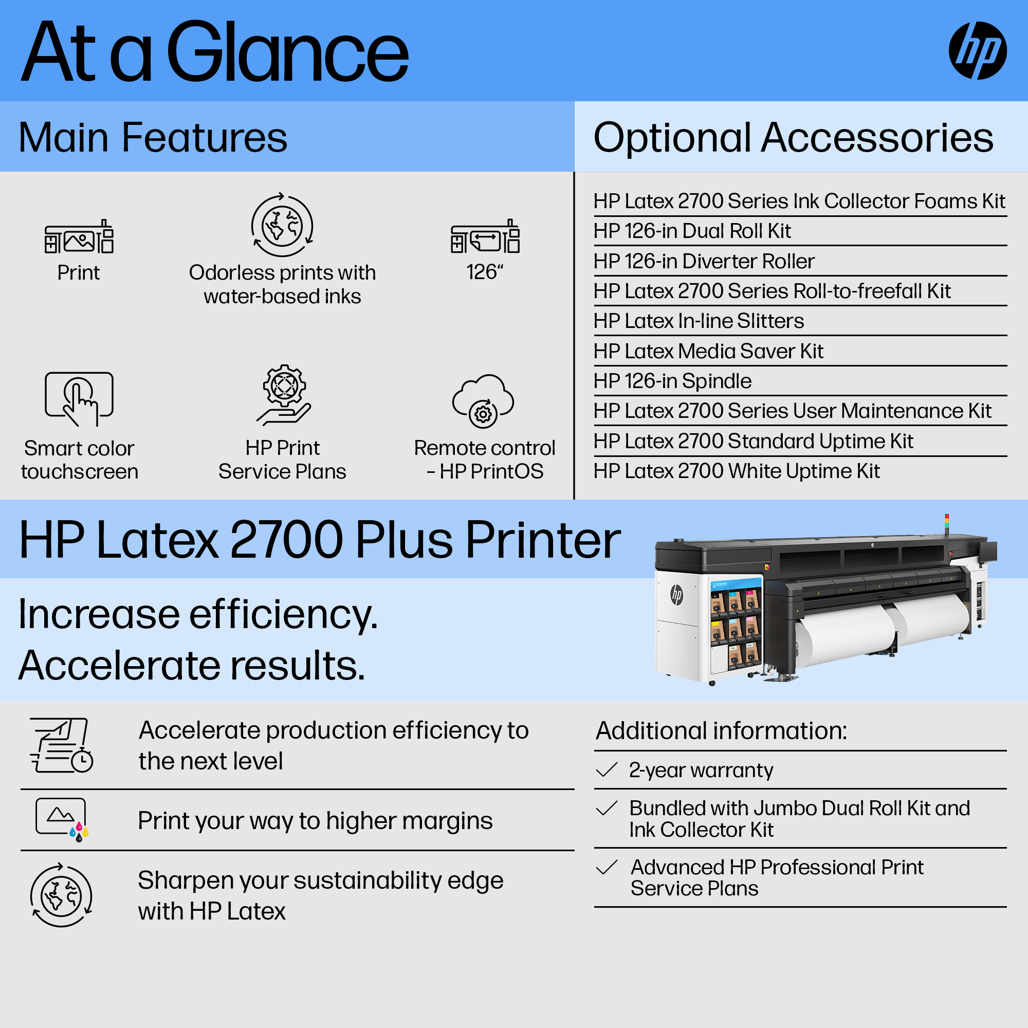 HP Latex 2700 W Plus Printer – image 2