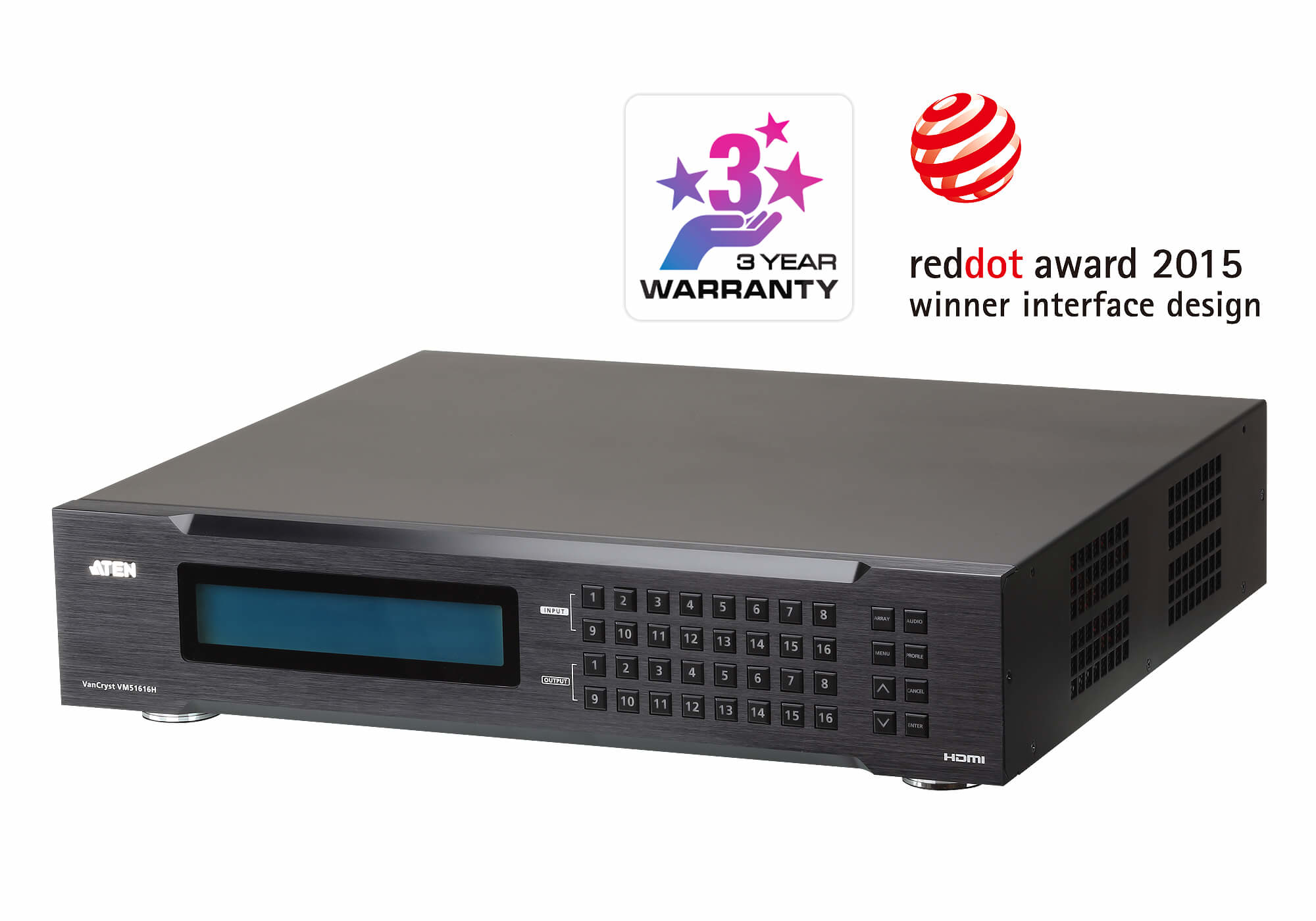 ATEN 16x16 HDMI Matrix Switch + Videowall + Scaler and seamless switching