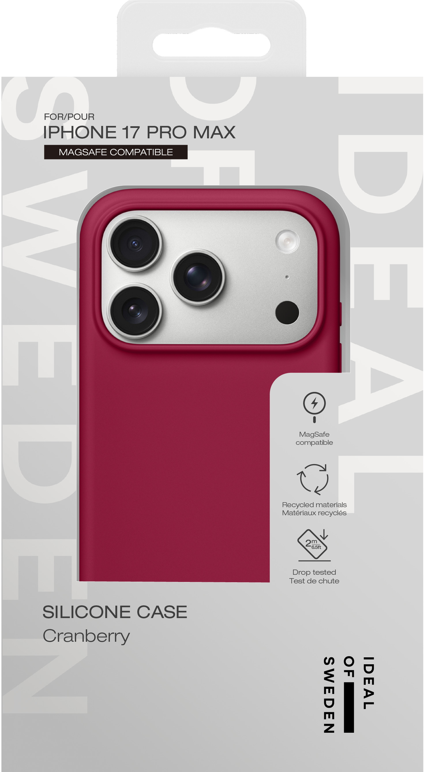 iDeal of Sweden Silicone Case MagSafe iPhone 17 Pro Max Cranberry – image 5