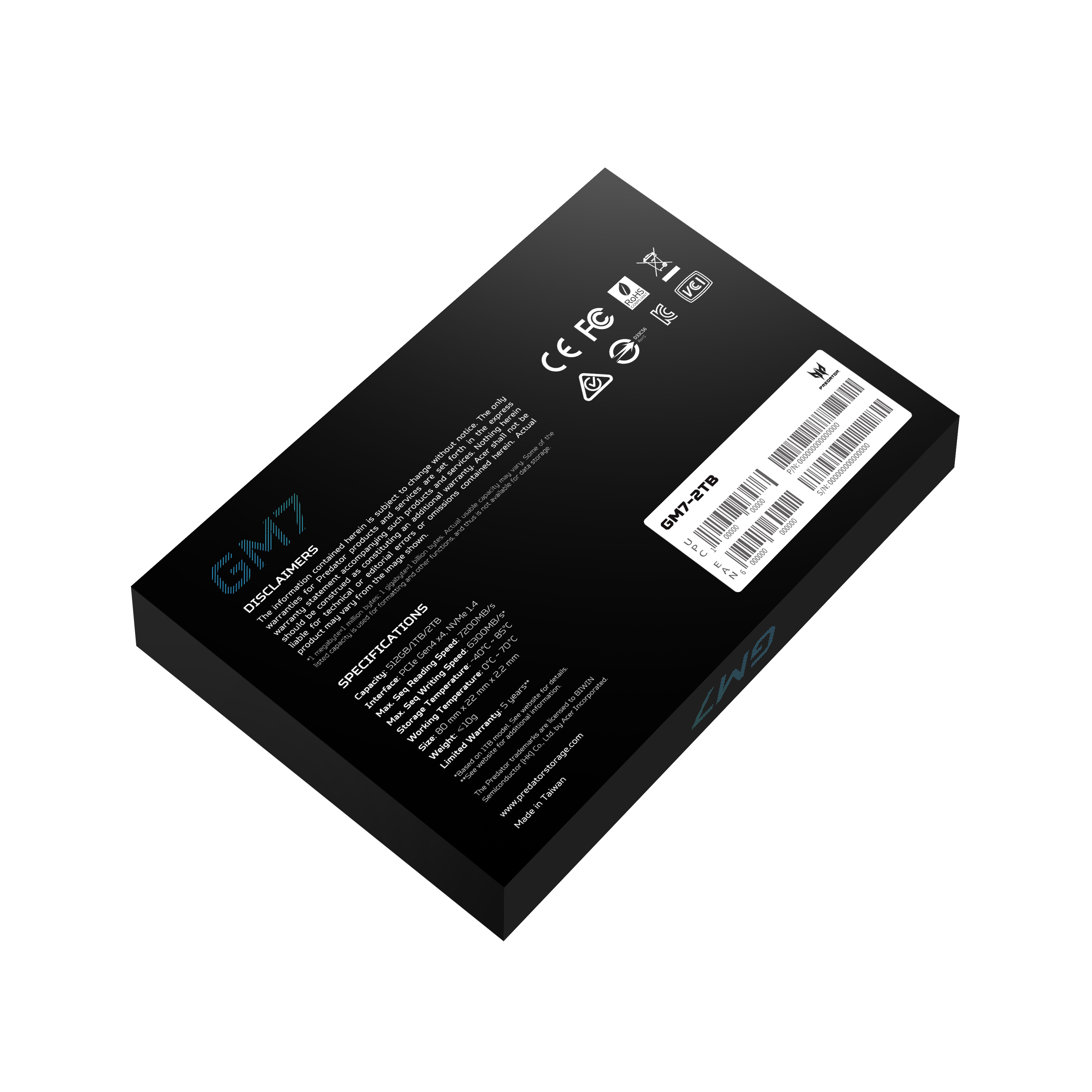 Predator SSD GM7 M.2 NVMe PCIe Gen 4*4 2TB image 9