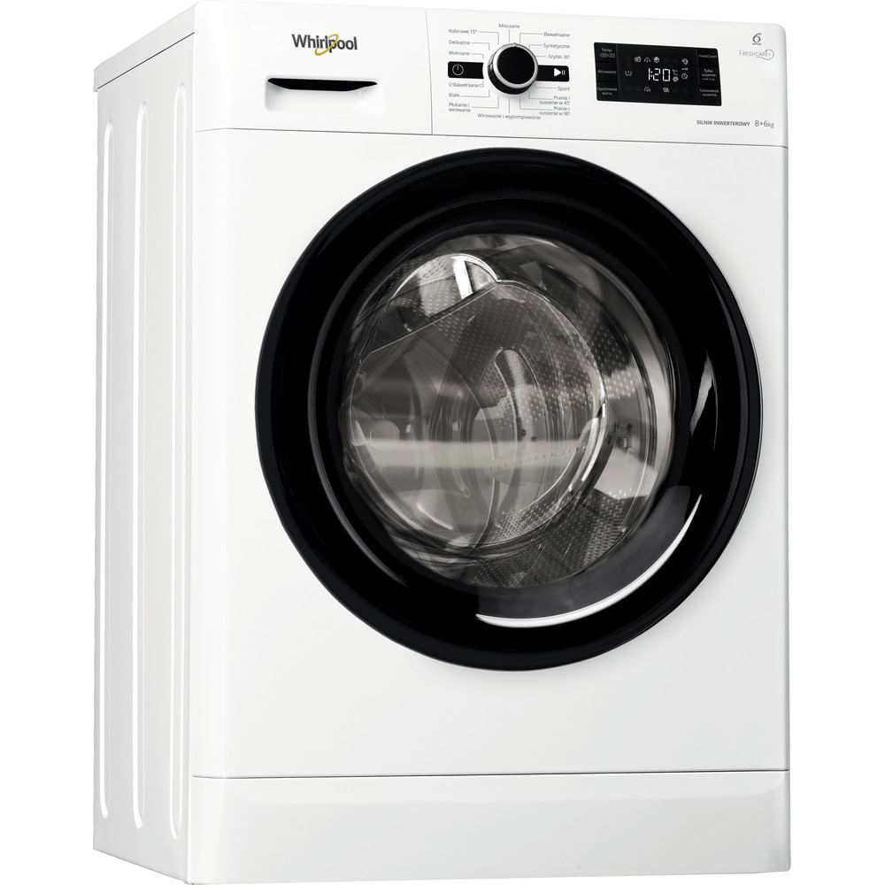 Whirlpool FWDG86148BPL washer dryer Freestanding Front-load White