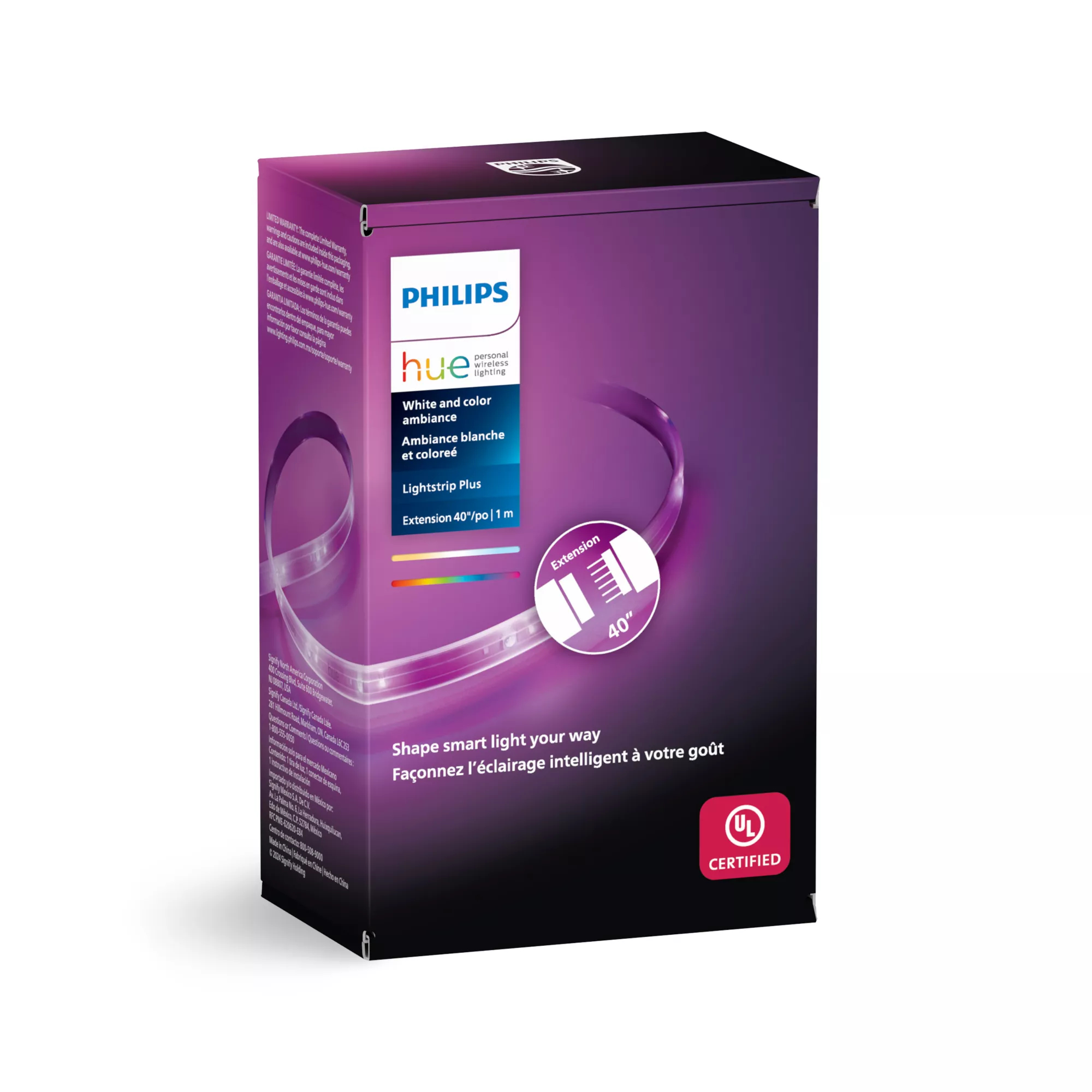Philips by Signify Philips Hue White and colour ambience 046677555320 smart lighting Smart strip light Bluetooth/Zigbee – image 3