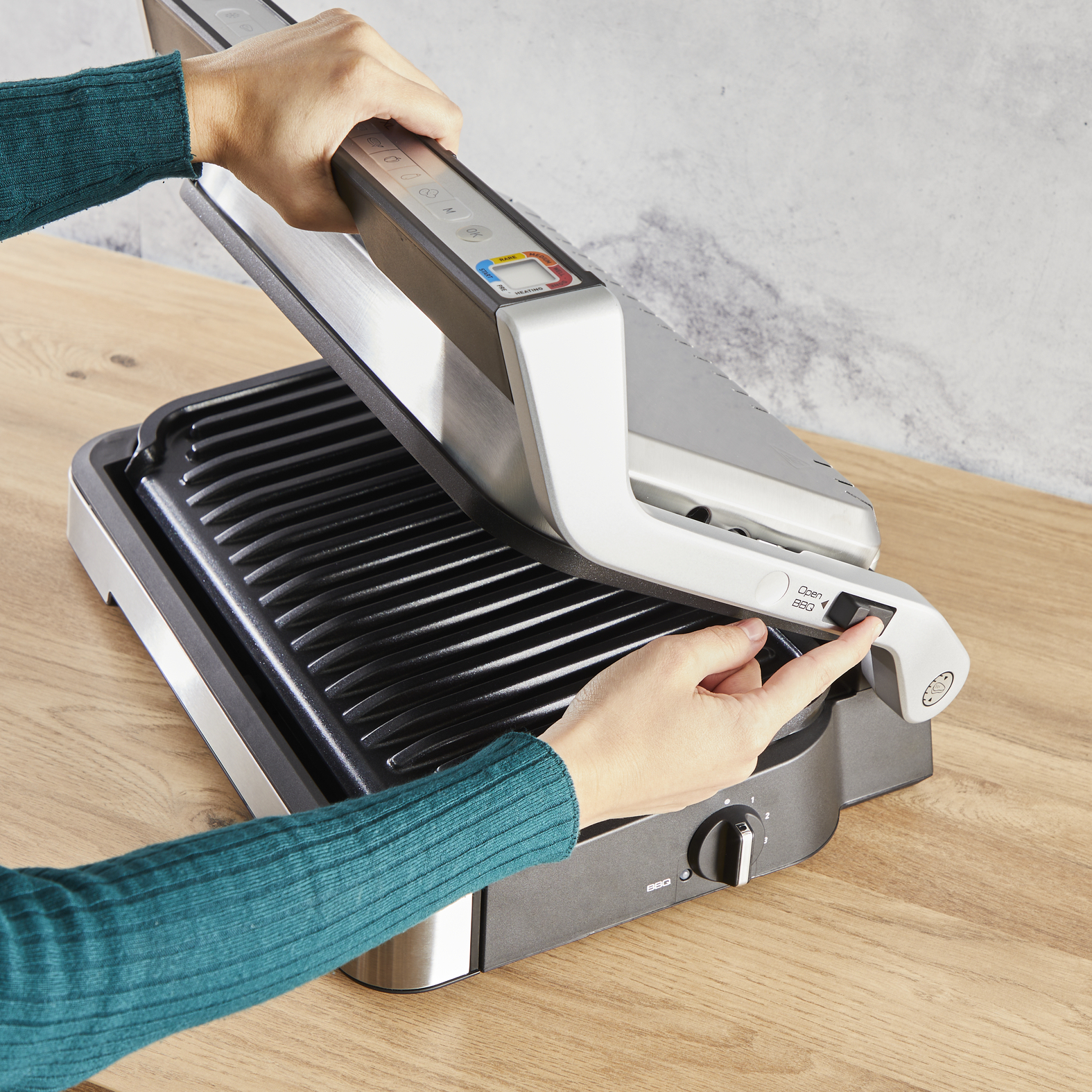 Tefal OptiGrill 2in1 XL GC782D contact grill – image 4