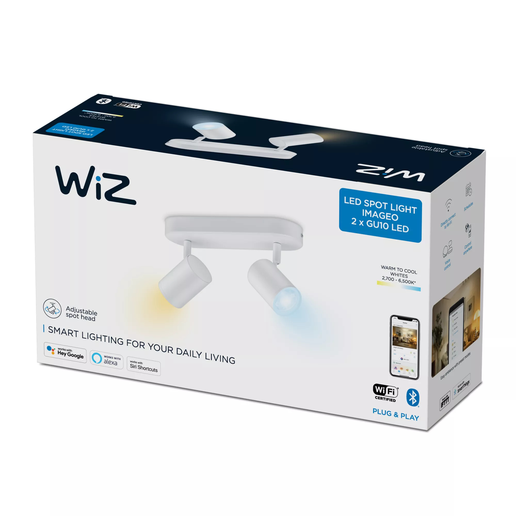 WiZ IMAGEO 2x adjustable spotlight – image 2