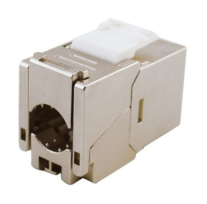 Cat.6A Slim Keystone Jack, werkzeuglos, geschirmt, 8 Stück/Set