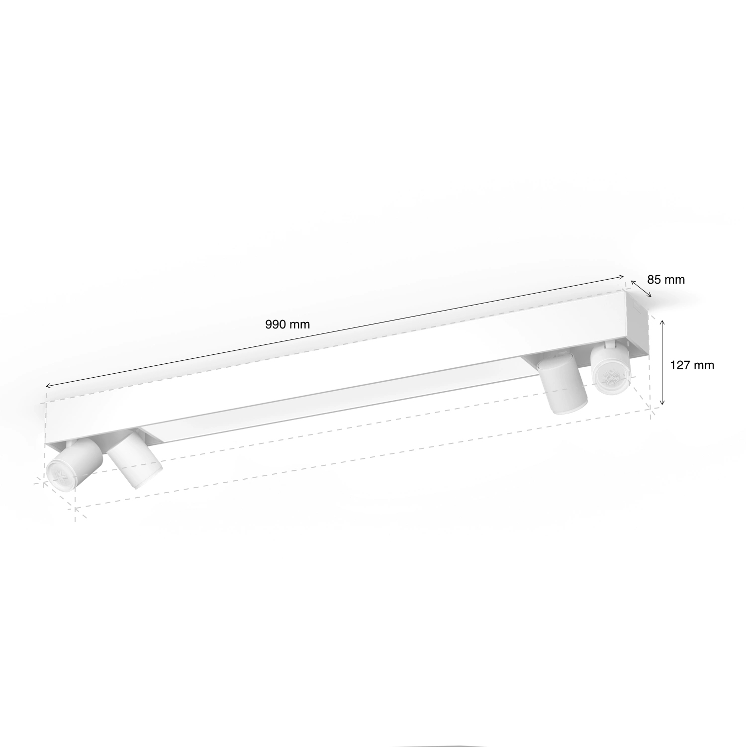 Philips by Signify Philips Hue White and colour ambience Centris 4-spot ceiling light – image 3