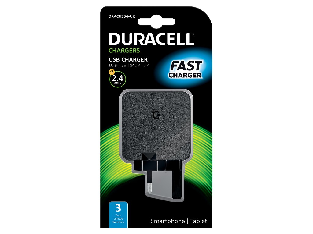 Duracell 2x2.4A USB Phone/Tablet Charger – image 2