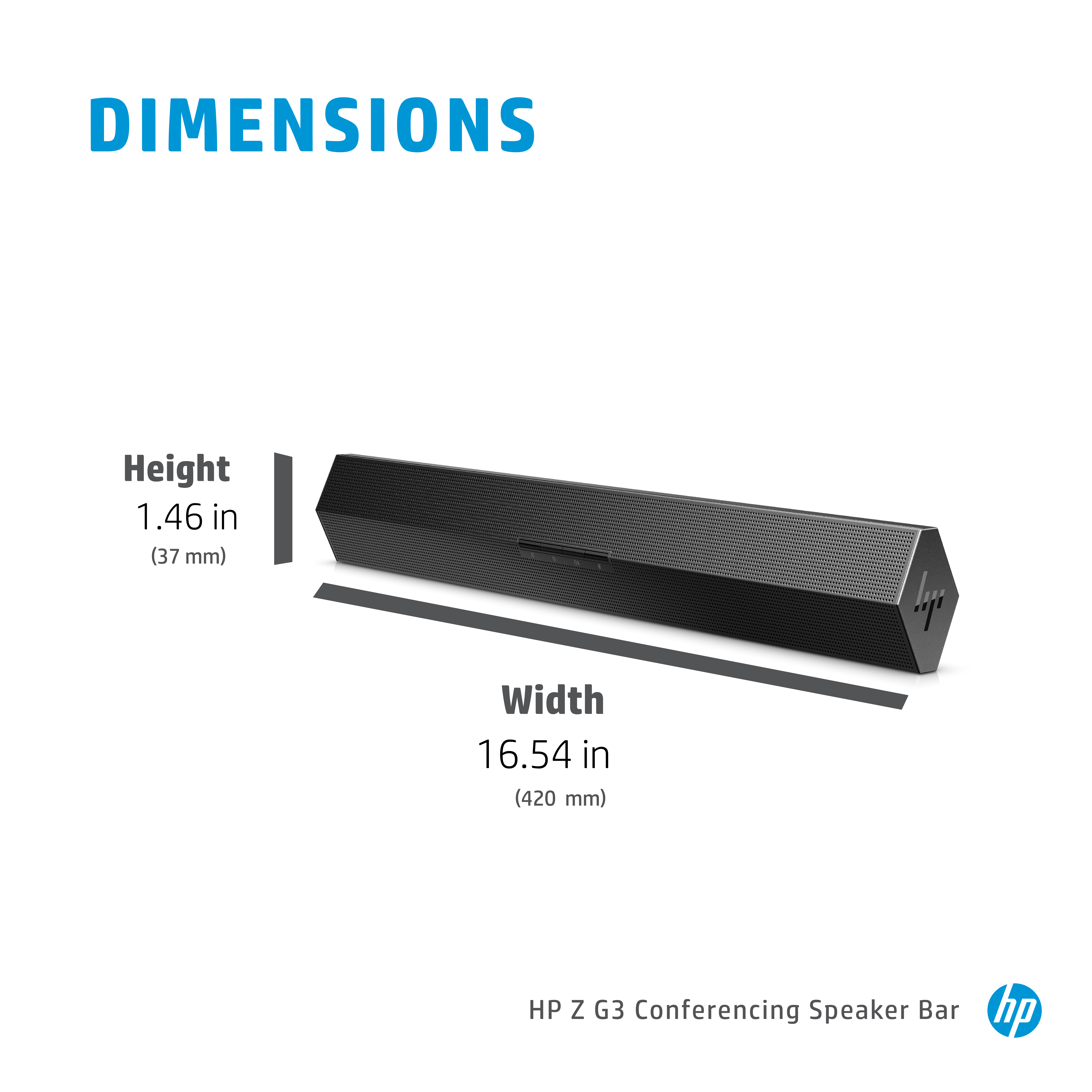 HP Z G3 Conferencing Speaker Bar image 3