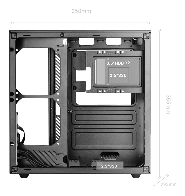 Mars Gaming MC-INFINIOLITE Midi Tower Black – image 6