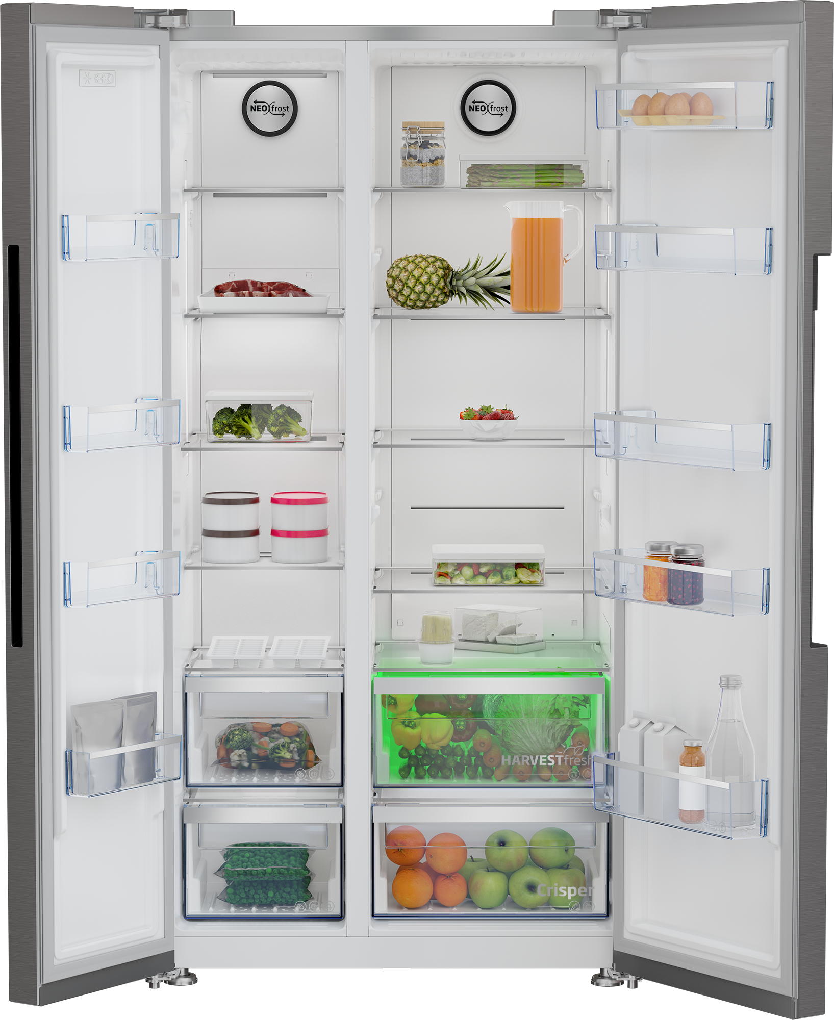 Beko GN163140XBN side-by-side refrigerator Freestanding – image 3