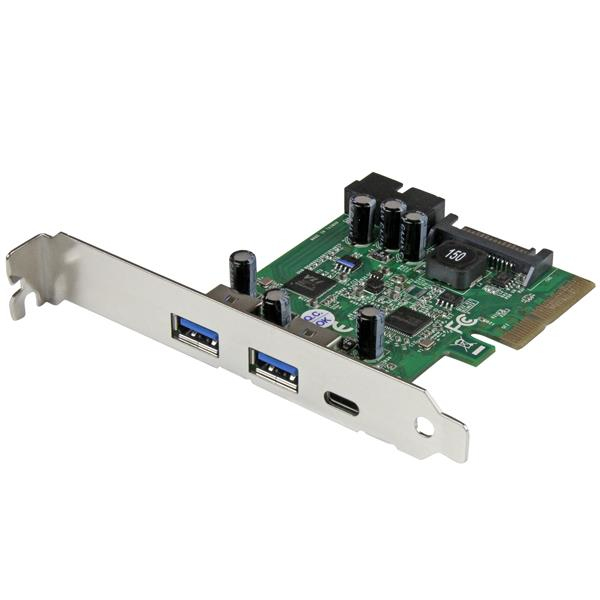 StarTech.com 5-Port USB 3.1 PCIe Card - 1x USB-C (10Gbps), 2x USB-A (5Gbps) +