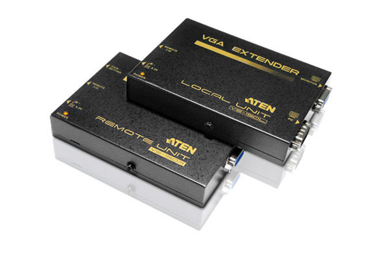 ATEN VE150 AV extender Black