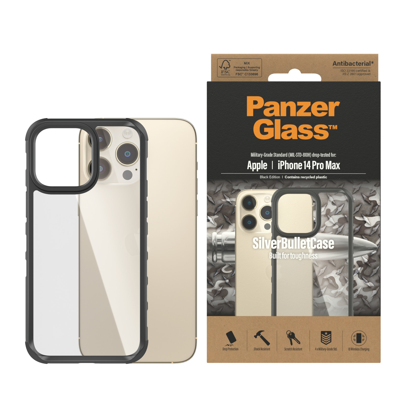 PanzerGlass® SilverBulletCase Transparent iPhone 14 Pro Max – image 2