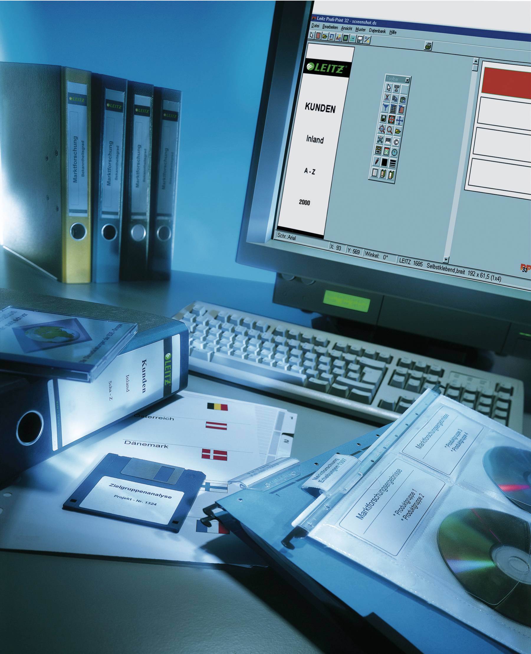 صورة Leitz ALPHA 975 ملصقات أبيض A4