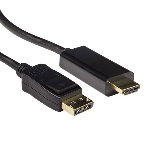 ACT AK3992 video cable adapter 5 m DisplayPort HDMI Black