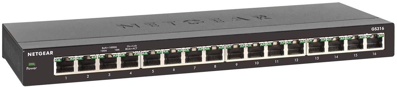 NETGEAR GS316 Unmanaged Gigabit Ethernet (10/100/1000) Black – image 9