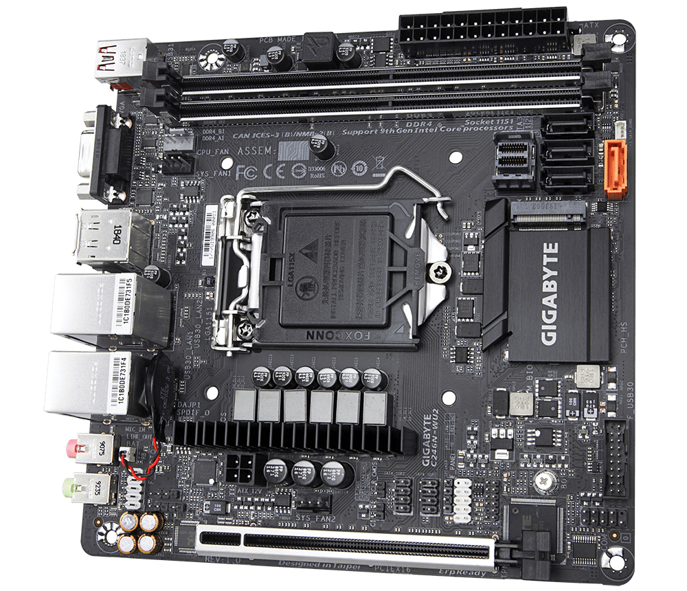 GIGABYTE C246N-WU2 motherboard Intel C246 LGA 1151 (Socket H4) mini ITX – image 3