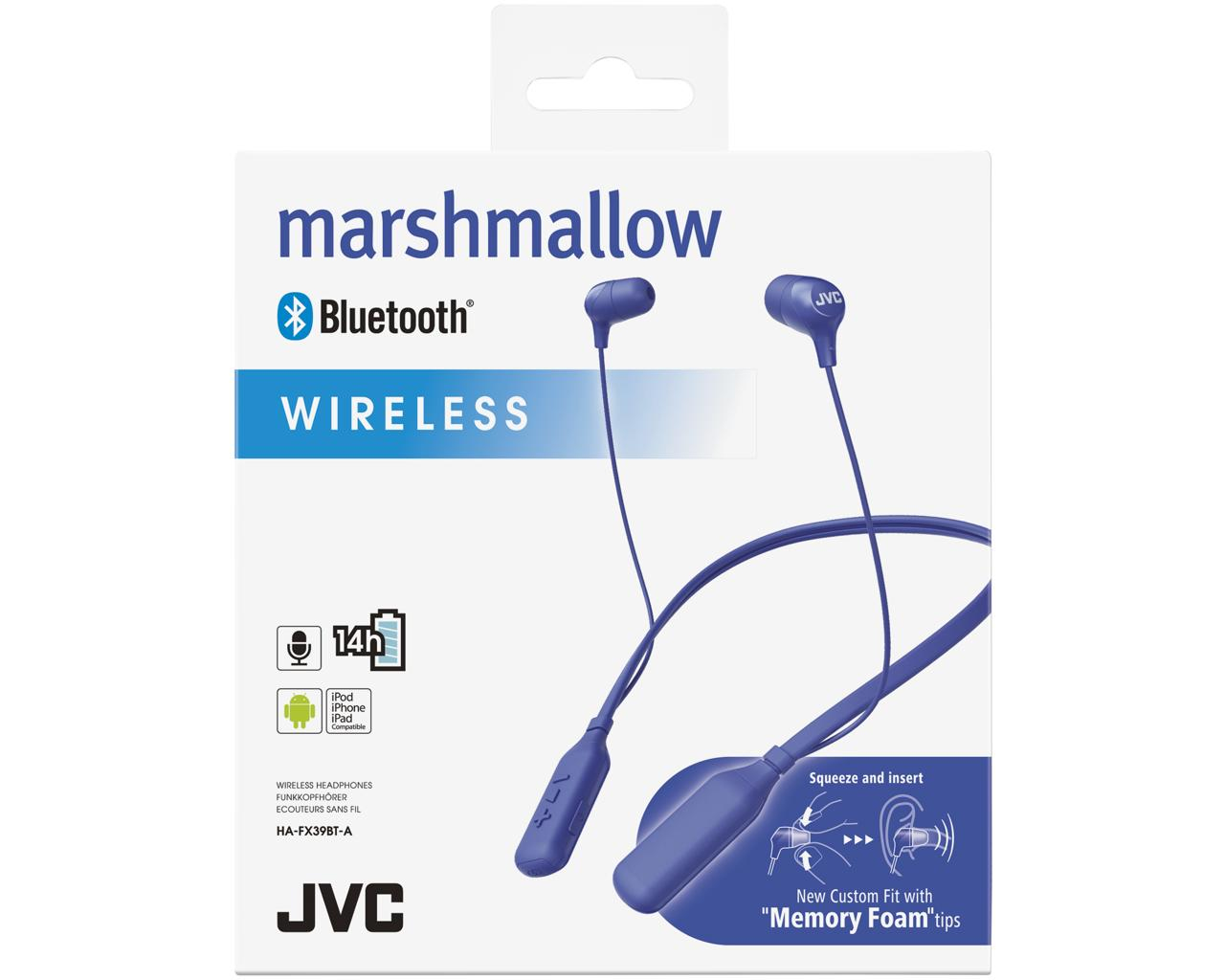JVC HA-FX39BT-AE headphones/headset Wireless Neck-band Bluetooth Violet – image 2