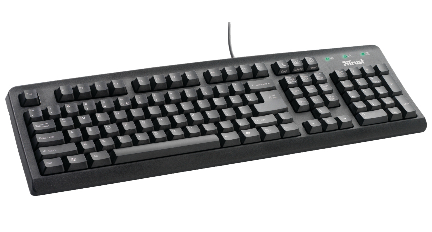Trust KB-1120 keyboard PS/2 Turkish Black – image 1
