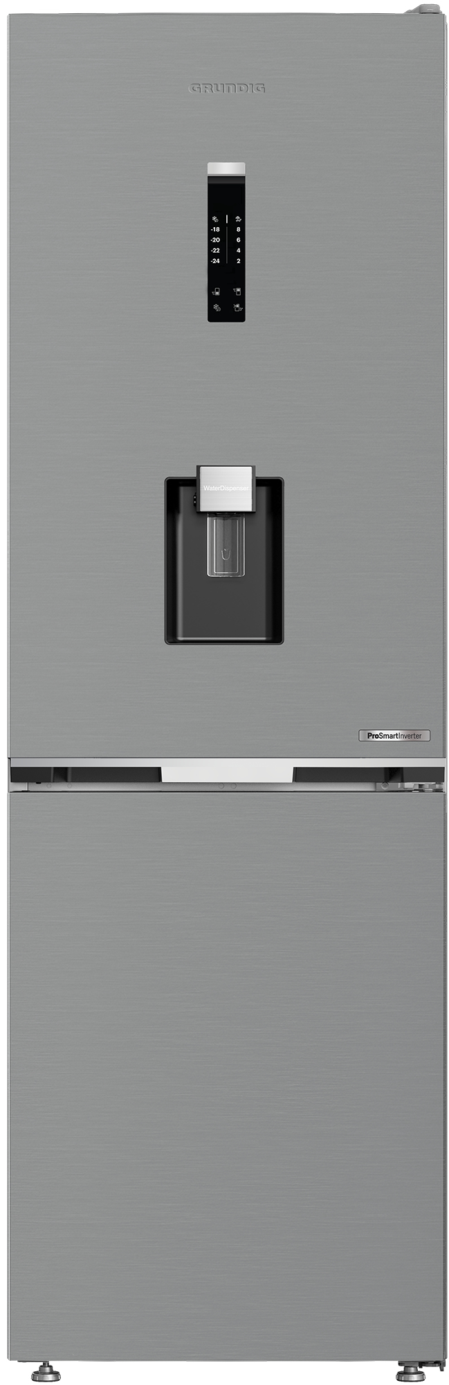 Grundig GKN5686DVN AeroFresh Combi Fridge Freezer with VitaminZone crisper and Water Dispenser