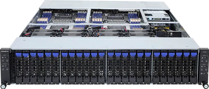 GIGABYTE H262-P60 LGA 4926 Rack (2U) Black, Steel – image 3