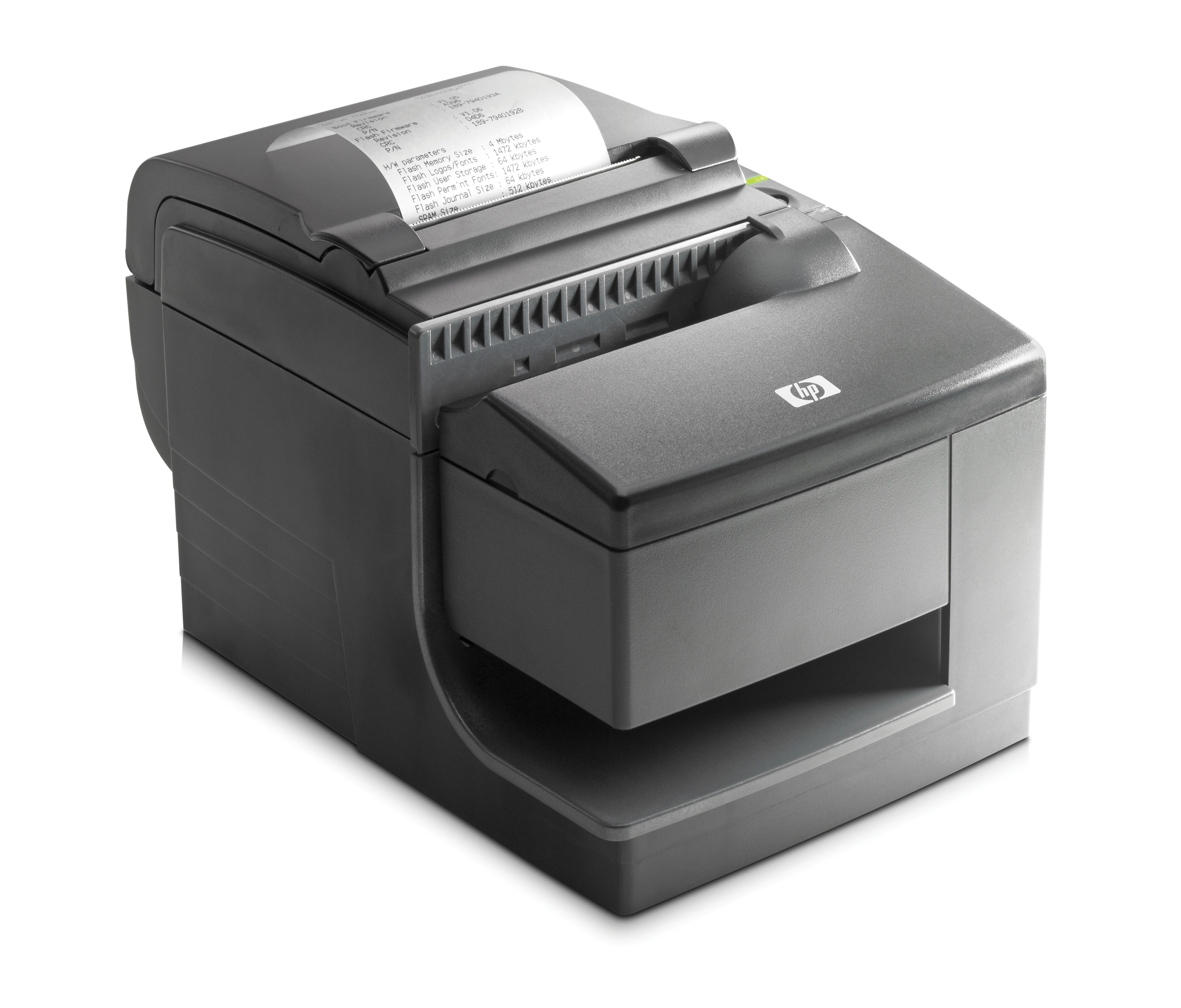 HP Hybrid Thermal Printer with MICR - Receipt printer - two-color (monochrome) - direct thermal - Roll (0.32 in) - 203 dpi - up to 59.2 lines/sec - USB - cutter