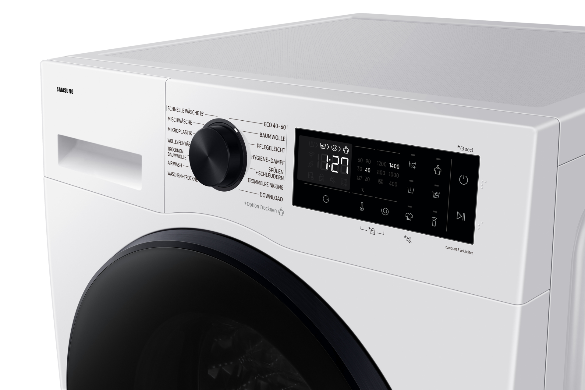 Samsung WD9EDG5B15BE washer dryer Freestanding Front-load White – image 8
