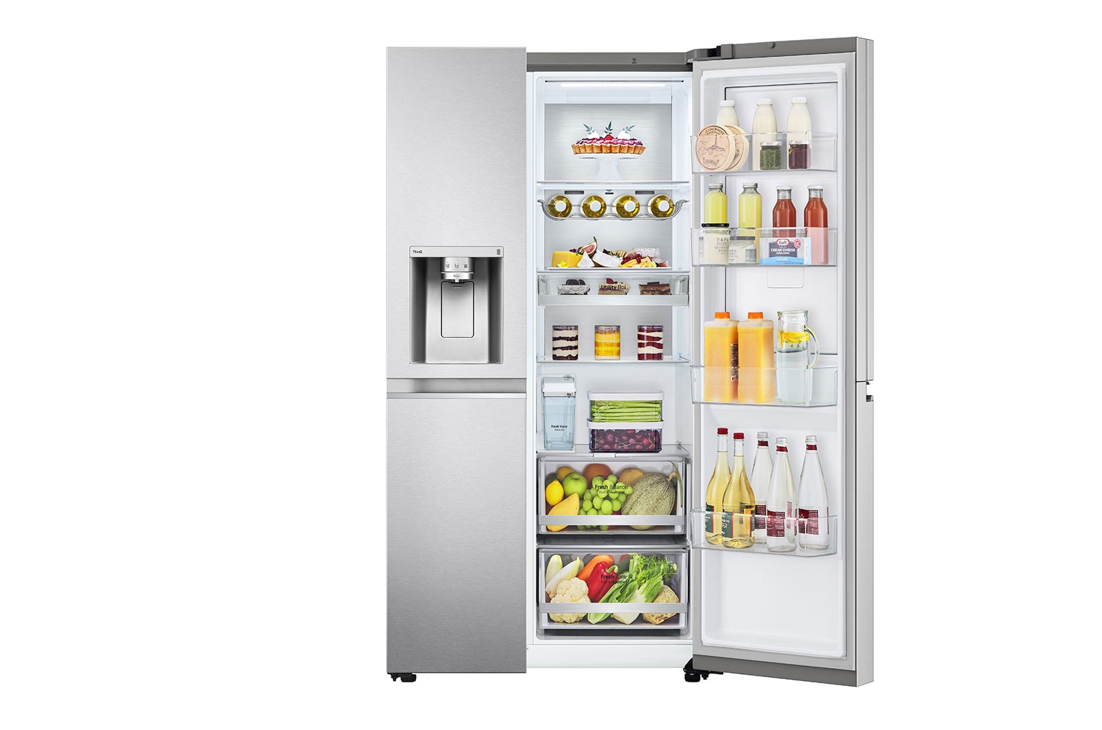 LG GSJV91BSAE side-by-side refrigerator Freestanding – image 5