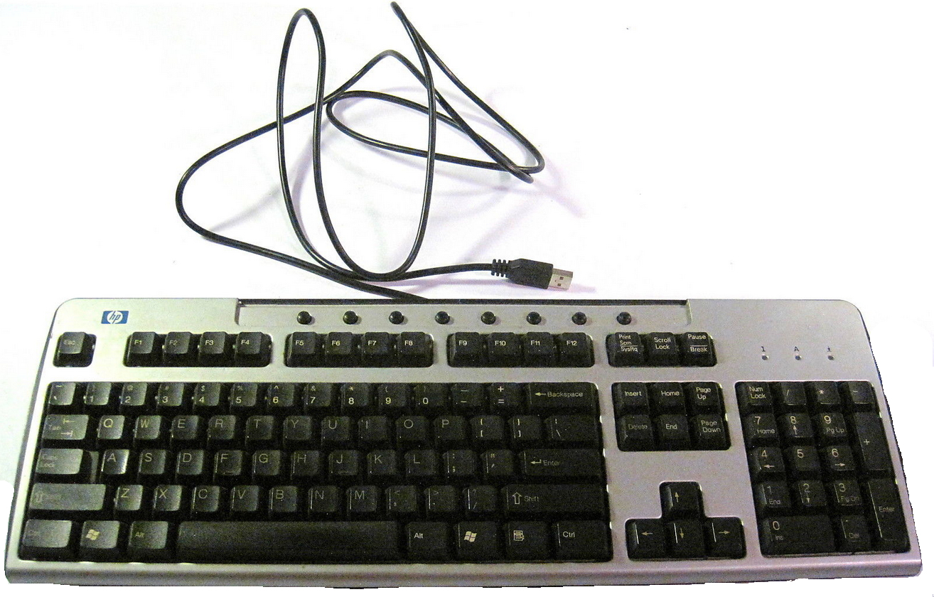 HP 324634-331 keyboard Universal USB Dutch Black, Silver