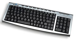 Manhattan 174121 keyboard USB QWERTY Silver – image 2