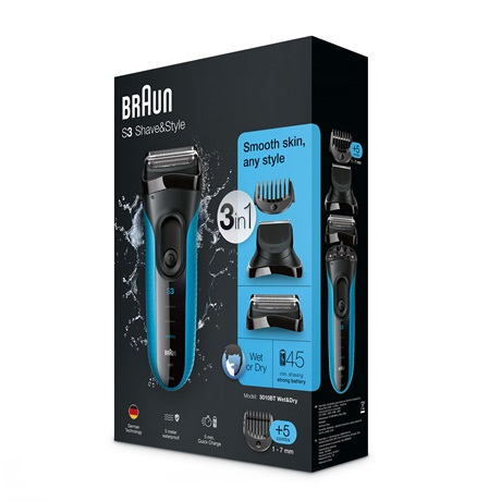 Braun 3010BT precision trimmer Black, Blue – image 3